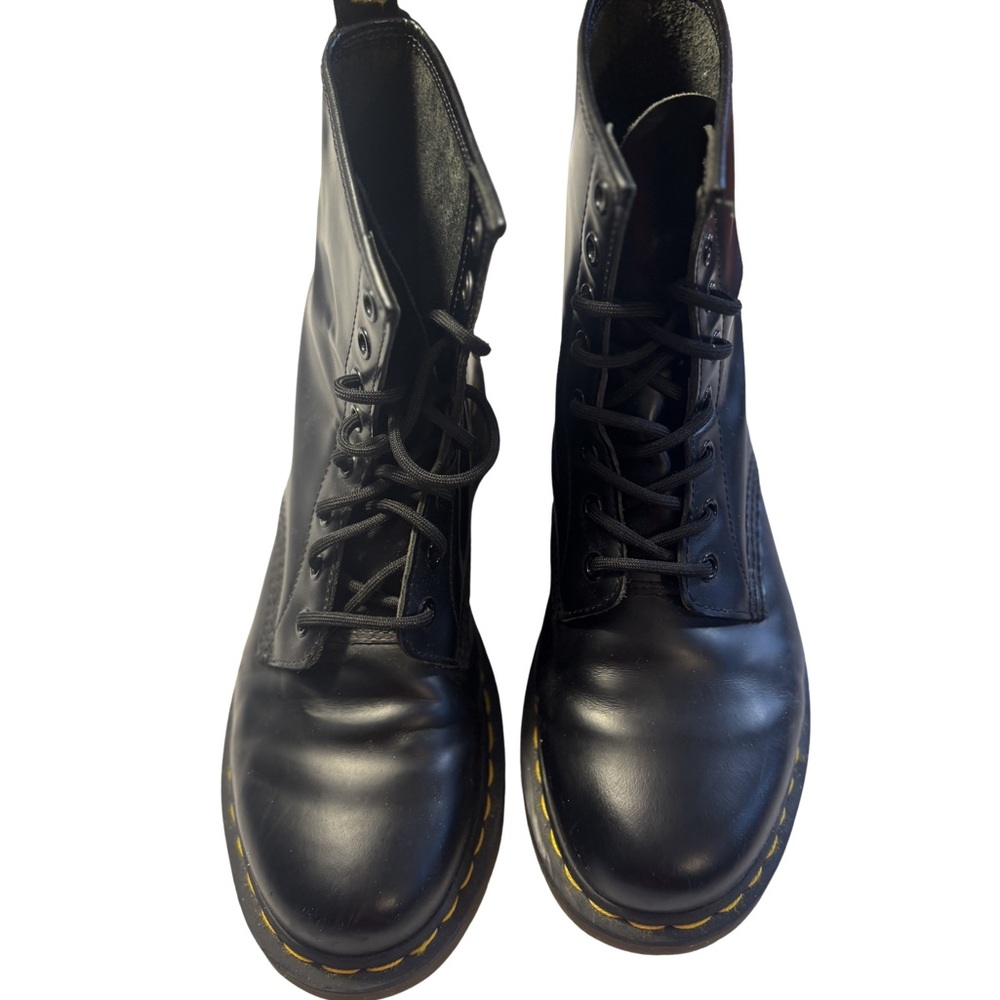 Dr. Martens Unisex Black Combat Moto Boots Mens 8 W 9 Like New